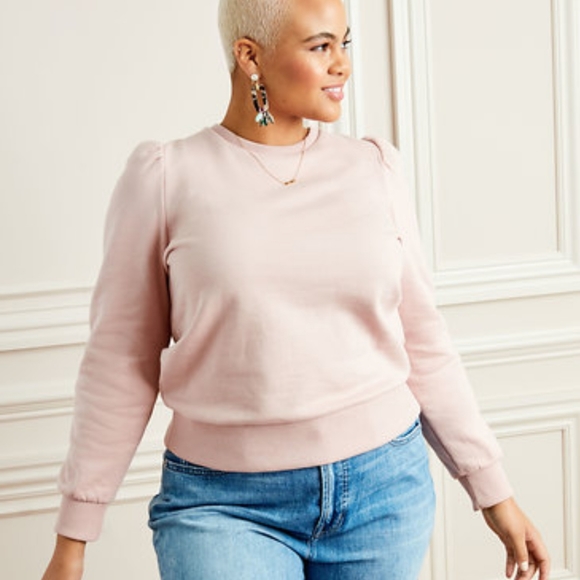 Stella & Dot Sweaters - Stella & For Puffed Sleeve Pullover in Blush